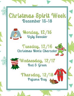 2025 christmas spirit week